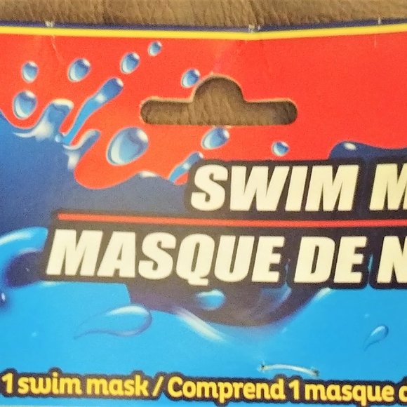 NEW! Splash-n-Swim Mask UV Kids Swimming child's Goggles children's aqua blue 6+ - Picture 4 of 8